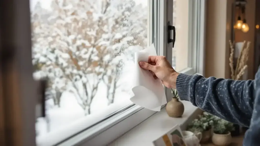 Kuchyňská utěrka v okenních rámech vyřeší otravný zimní problém za vteřiny